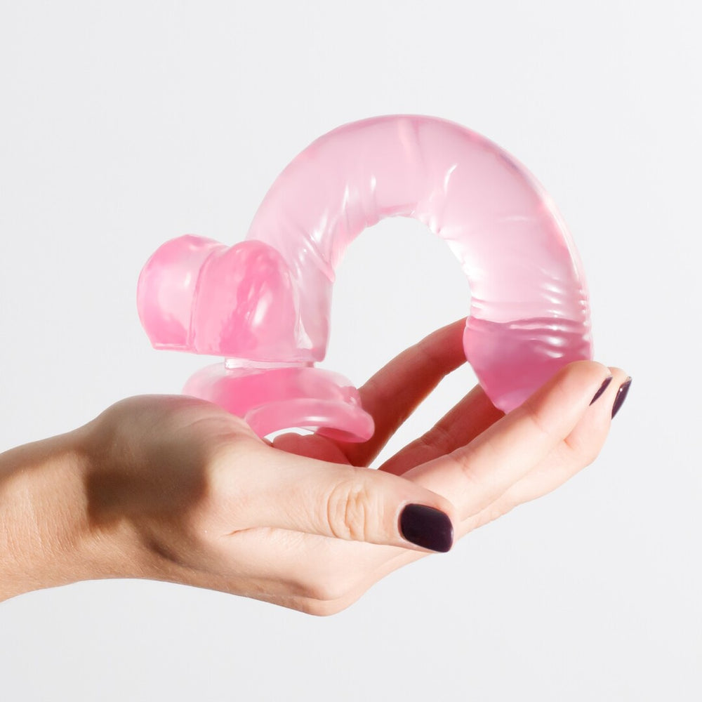 Hudini - Jelly Flexibele Anale Dildo - 6,9/ 17,5 cm - Doorzichtig