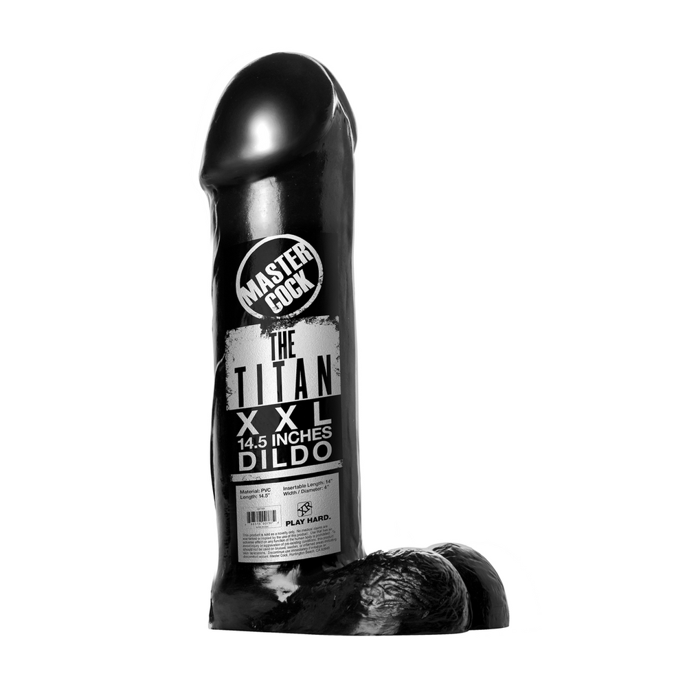 XR Brands - The Titan Dildo - XXL - 37cm - Zwart - foto 3