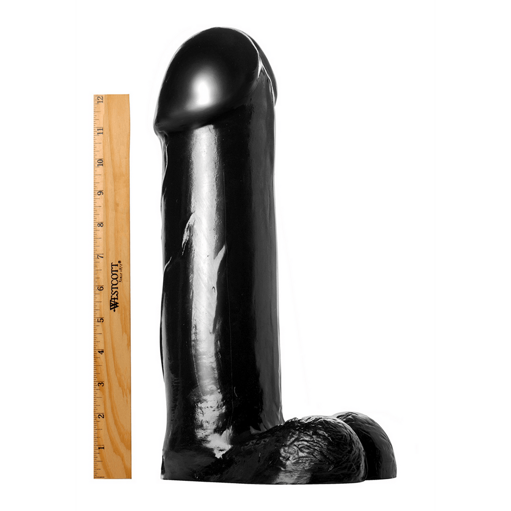 XR Brands - The Titan Dildo - XXL - 37cm - Zwart - foto 2