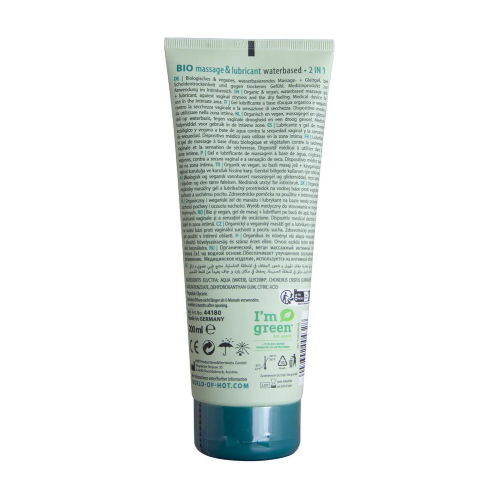 2 In 1 - Massage & Glijmiddel - Op Waterbasis - 200 ml - foto 2