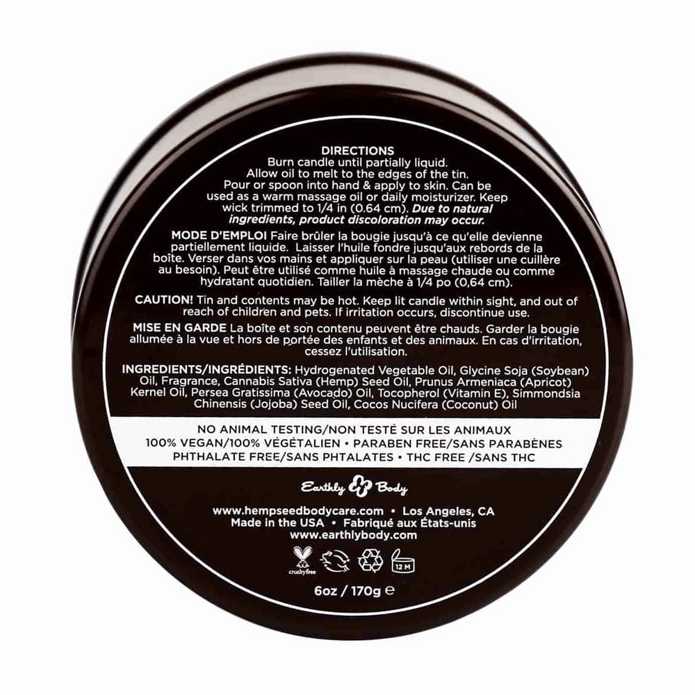 Earthly Body - Guavalava - Massagekaars - 170 gr - foto 2