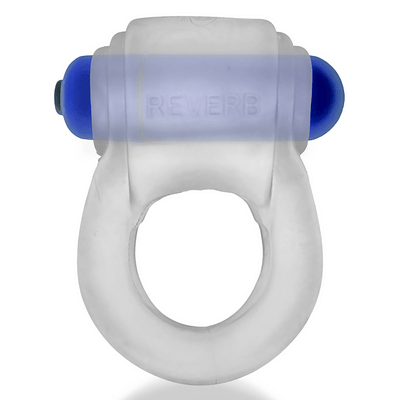 Revring Vibrerende Cockring - Reverb Vibe Ring - Clear Ice / Blue