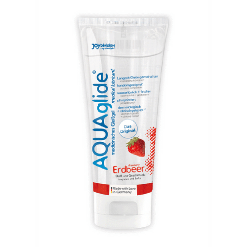AQUAglide Neutral - glijmiddel met smaak - Strawberry - 3 fl oz / 100 ml