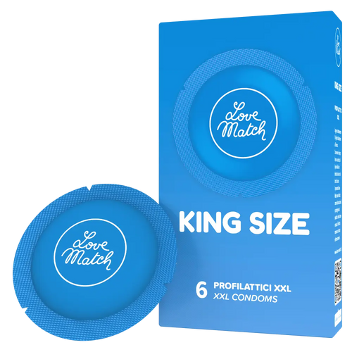 King Size - Condooms - 2.4 / 60 mm - 6 Pieces