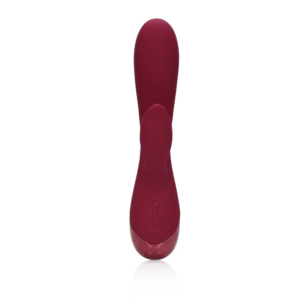 Smooth Silicone Rabbit Vibrator - Dark Cherry - foto 6