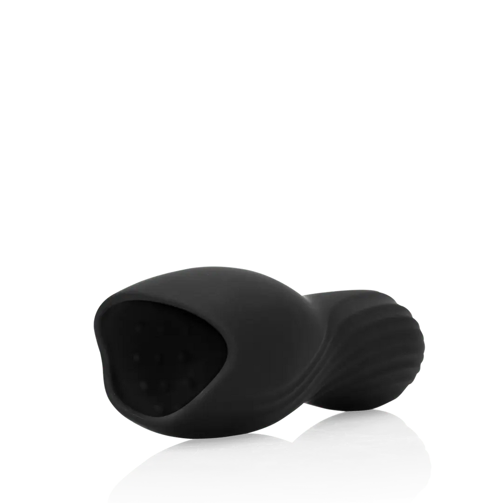 Vibrating Masturbator Sleeve - Licorice Black
