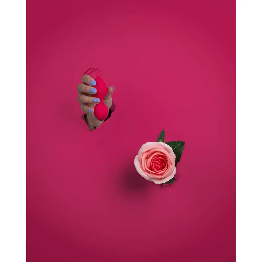 Vibrating Egg with Remote Control - Strawberry Red - foto 8