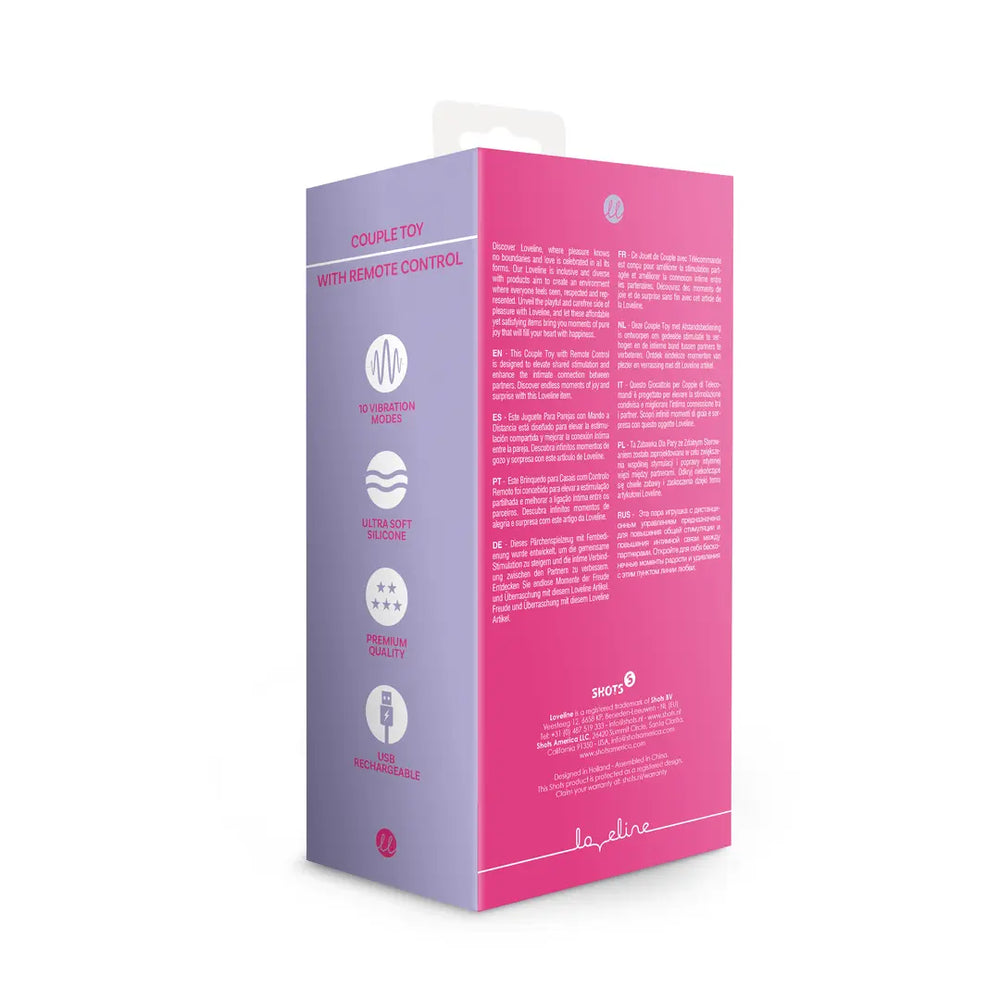 Koppel Vibrator met Afstandsbediening - Wild Strawberry - foto 4