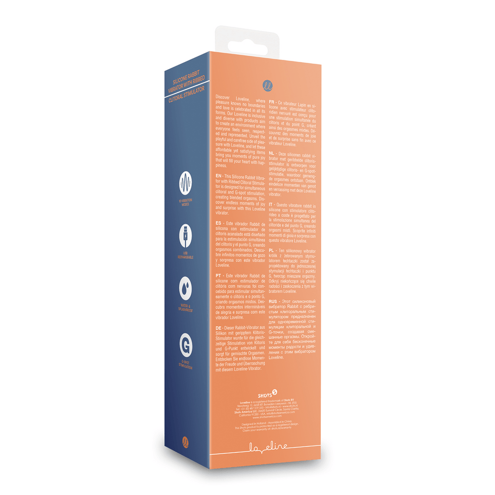 Rabbit Vibrator met Geribbelde Clitoris Stimulator - foto 7