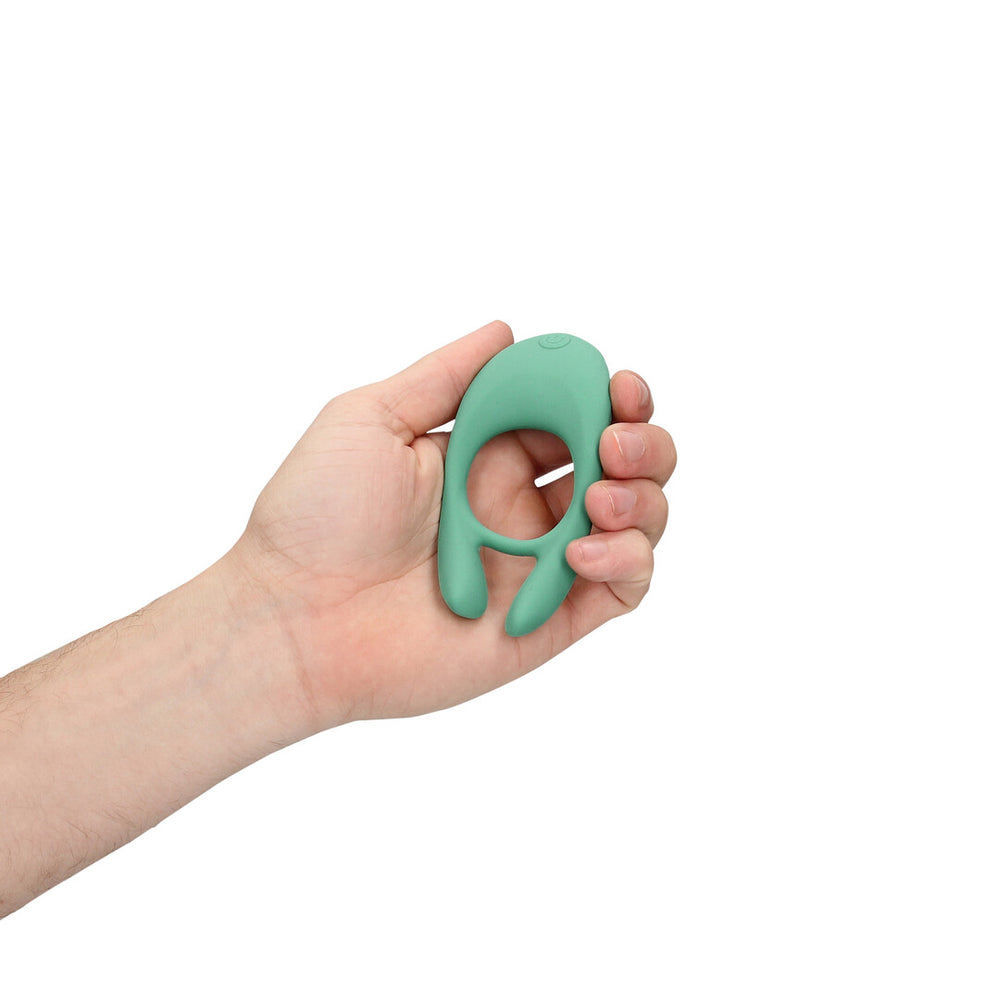 Ultra Soft Silicone Pointed Cock Ring - Blauw Gras