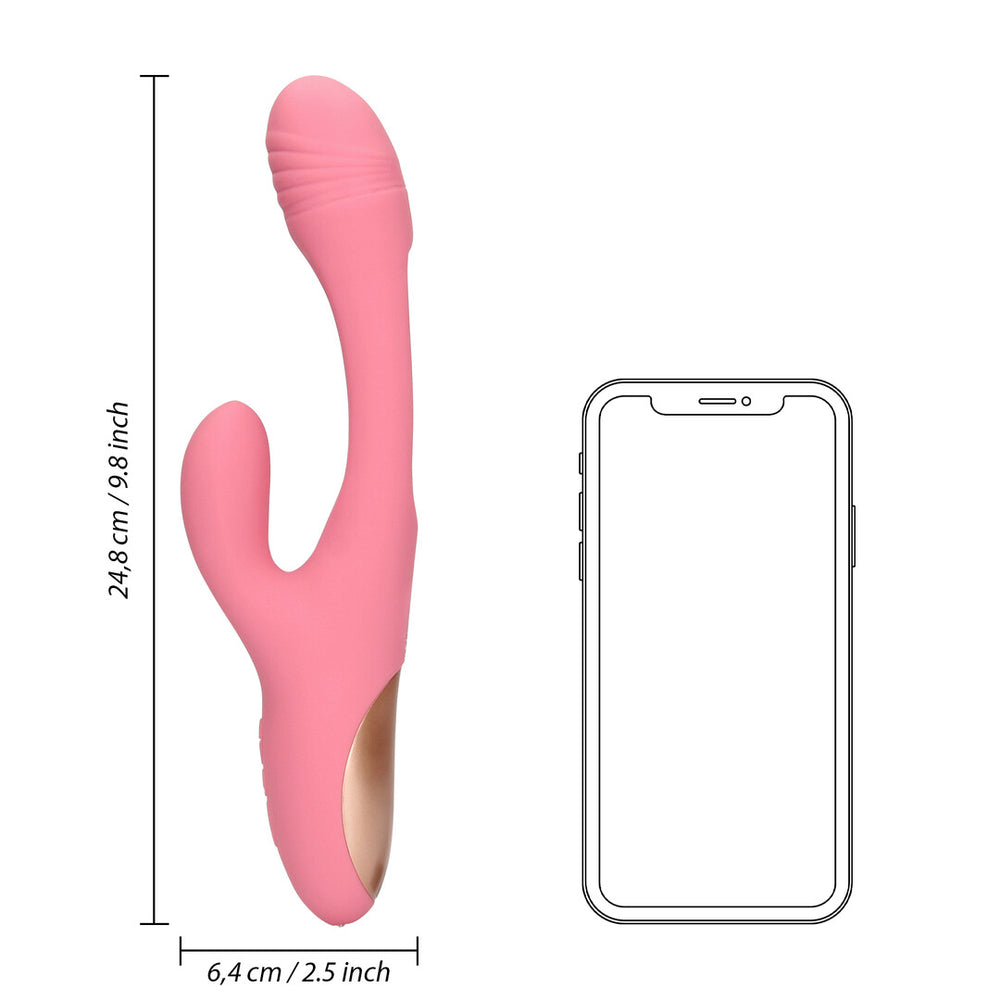 Flapperende G-Spot Rabbit Vibrator - Roze Arabesque