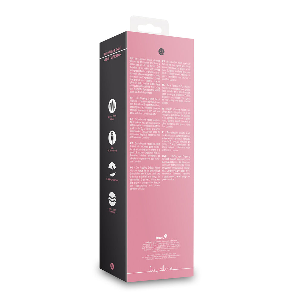 Flapperende G-Spot Rabbit Vibrator - Roze Arabesque