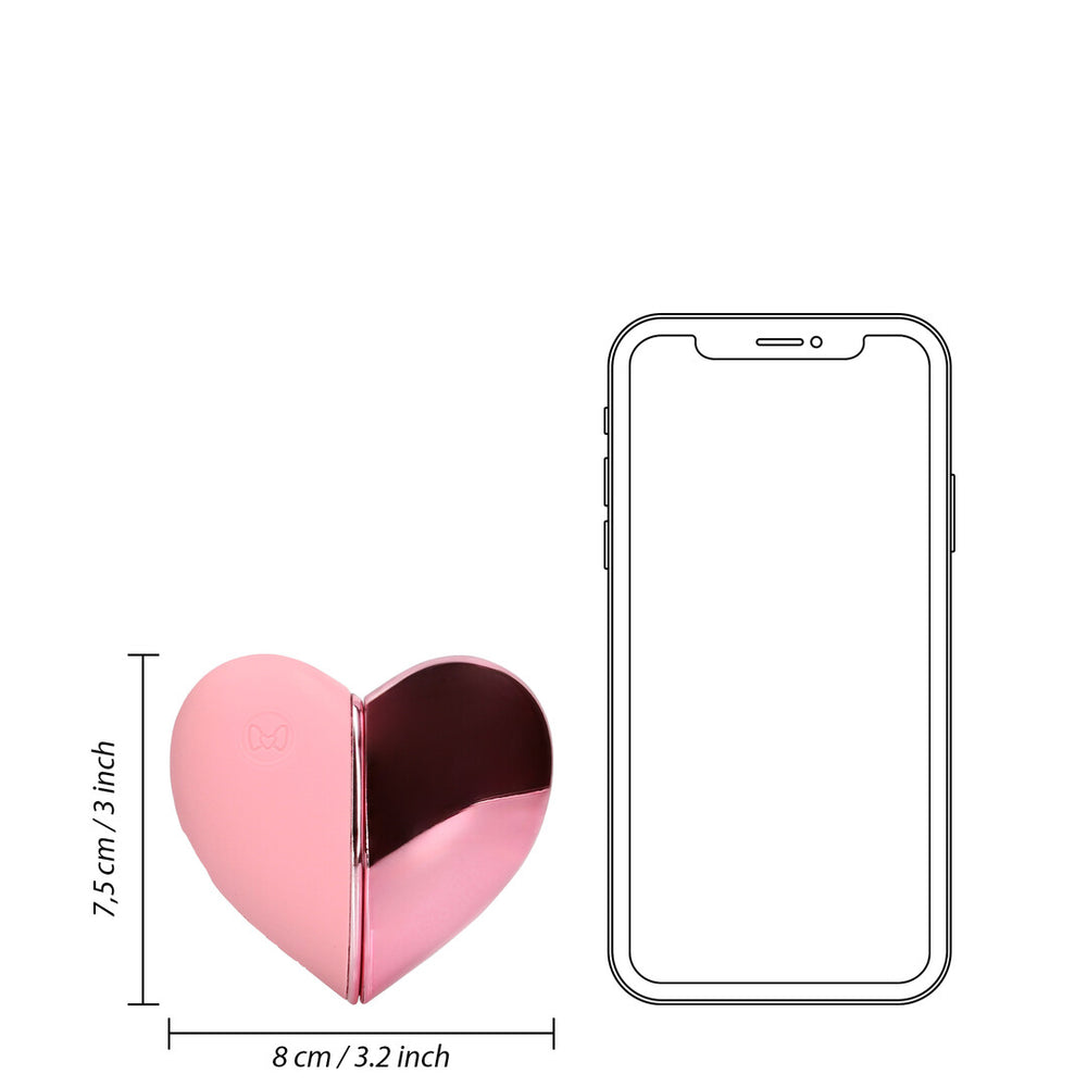 Tapping Heart Vibrator - Roze Arabesque