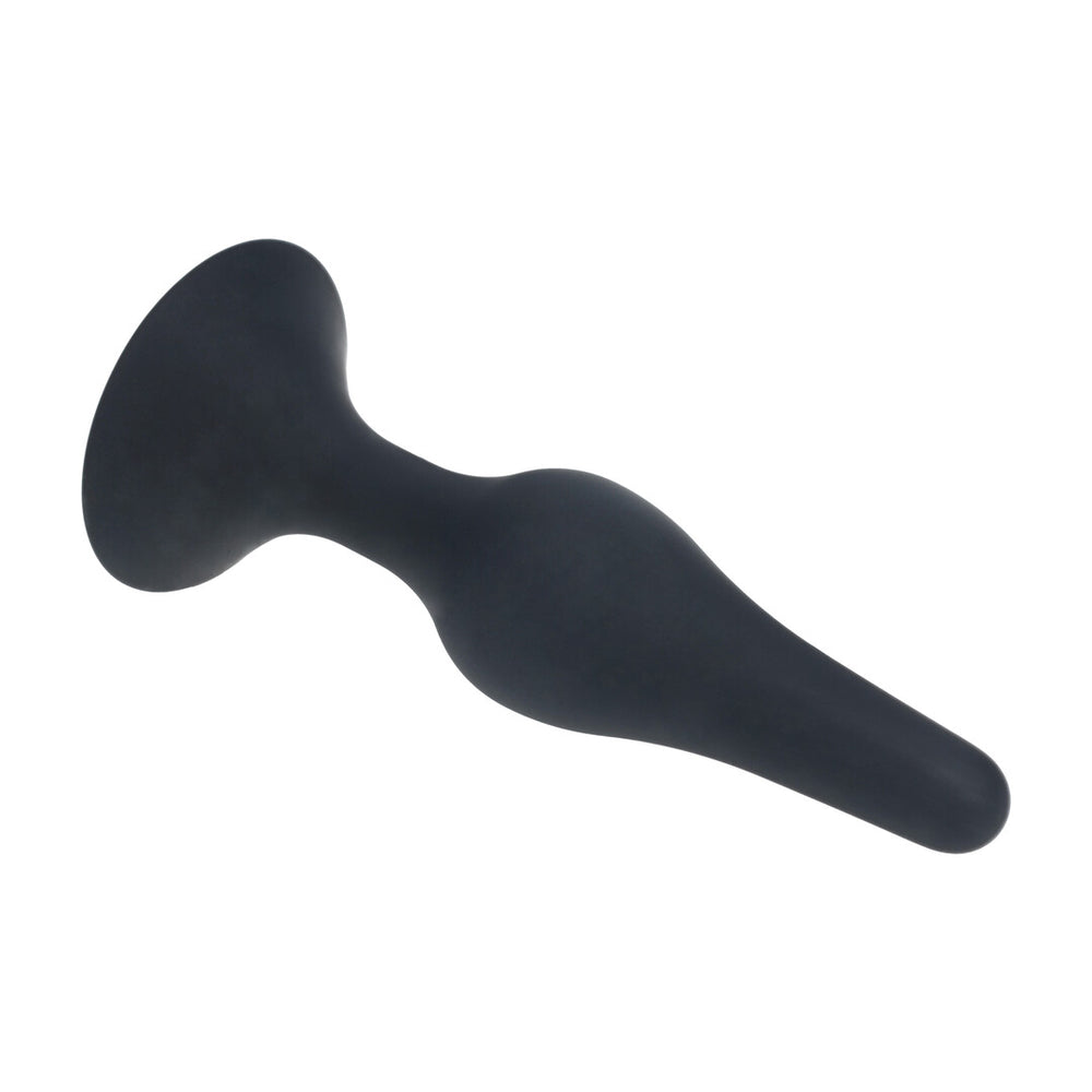 Slanke Siliconen Anale Plug - Zwart