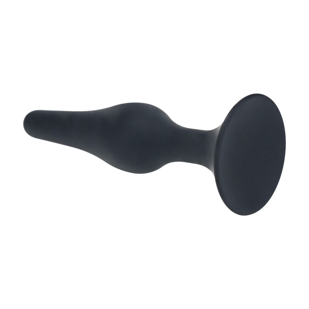 Slanke Siliconen Anale Plug - Zwart