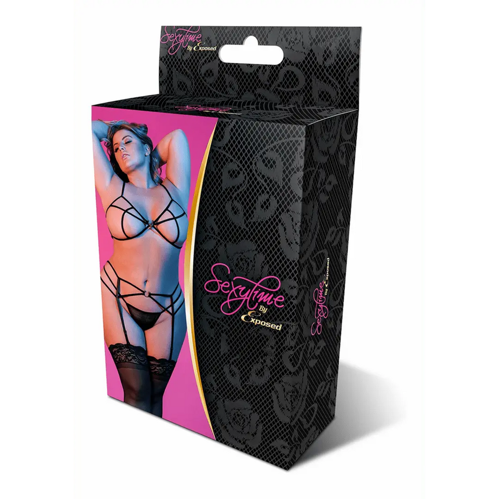 Magic Silk - Sexy 3-delige Lingerieset - Zwart - foto 8