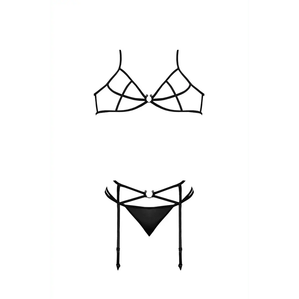 Magic Silk - Sexy 3-delige Lingerieset - Zwart - foto 10