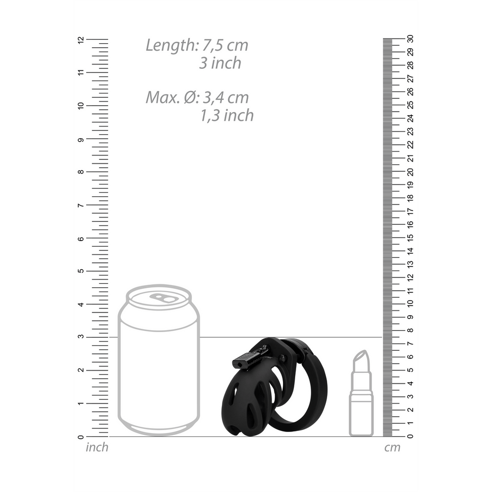 Model 23 - Peniskooi - 6,5 cm - Zwart - foto 6