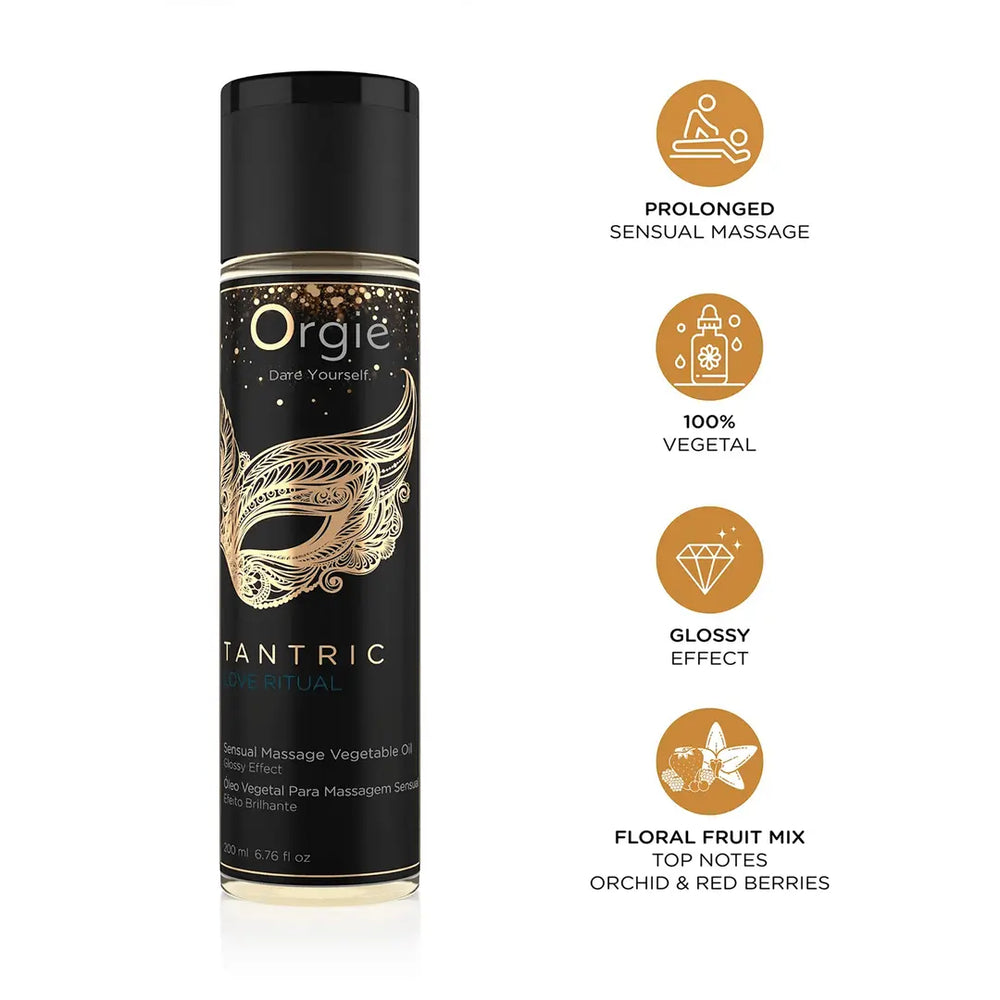 Tantric Love Ritual - Shining Effect Massage Oil - 200 ml - foto 2