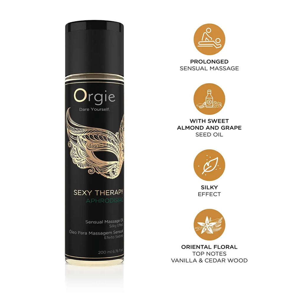 Sexy Therapy Aphrodisiac - Massage Oil - 200 ml - foto 2