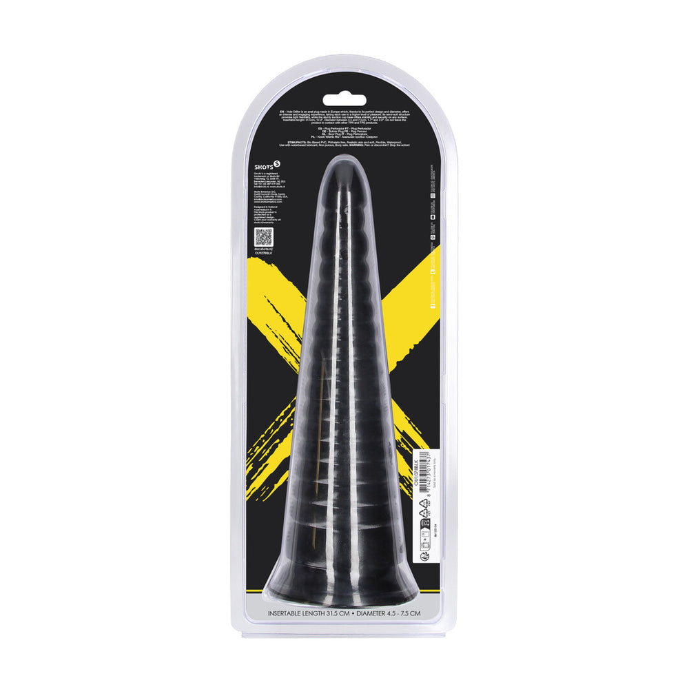 Twisted Vortex - Anal Plug - 1008 gr / 30 cm - Black