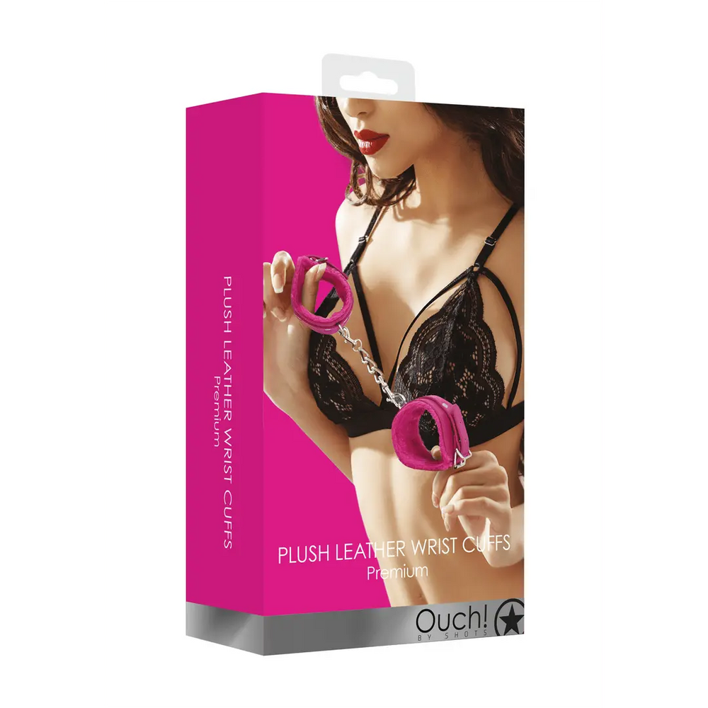 Ouch! - Pluche Leren Handboeien - foto 9