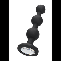 Silicone Beaded Diamond Butt Plug