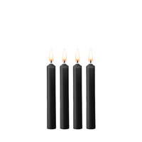 Teasing Wax Candles - 4 Pieces - Black