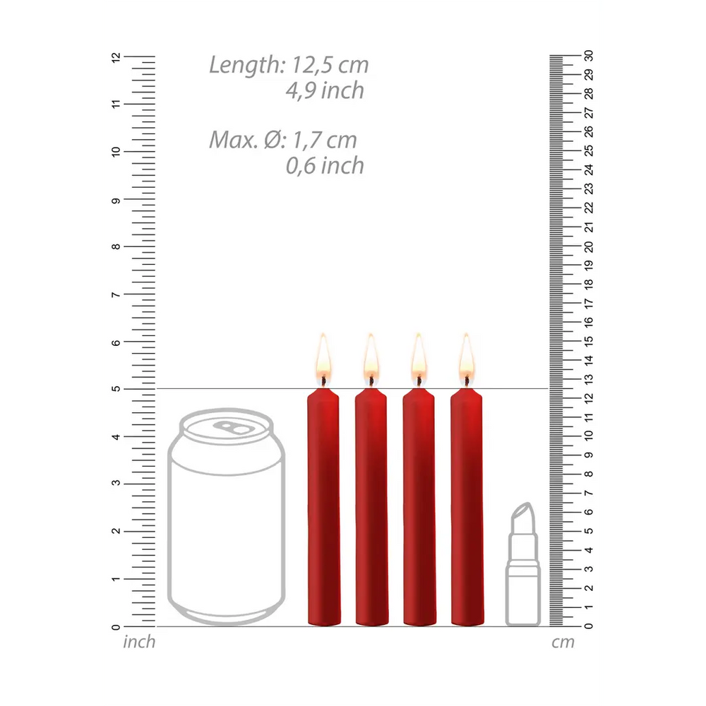 Teasing Wax Candles - 4 Pieces - foto 6