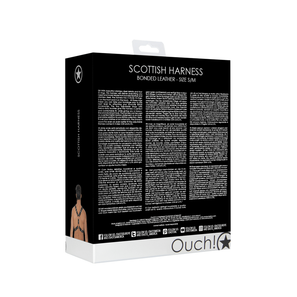 Ouch! - Scottish Leren Harnas - S/M - foto 4