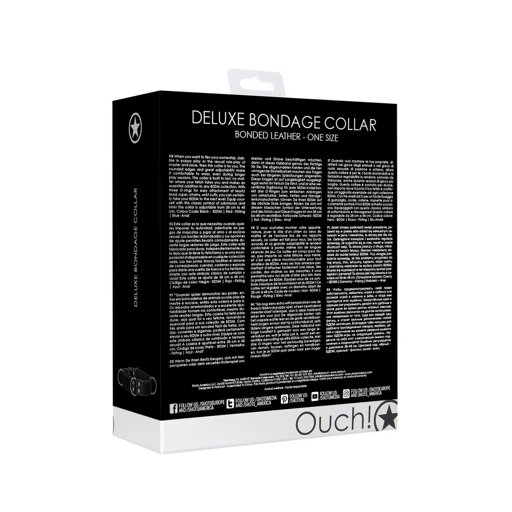 Deluxe Bondage Collar - One Size - foto 4