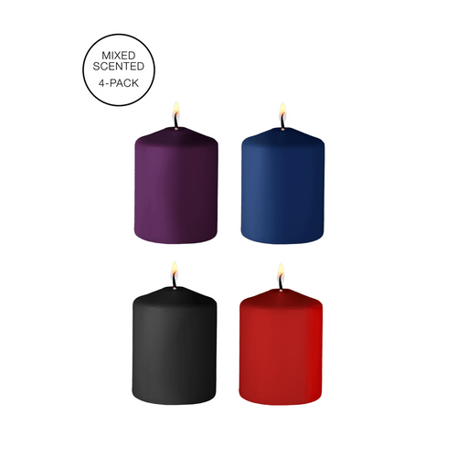 Tease Candles - Mix - 4 Pieces - Multicolor