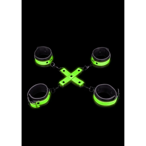 Hand- en enkelboeien met hogtie glow in the dark
