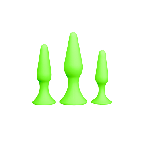 Butt Plug Set - Glow in the Dark