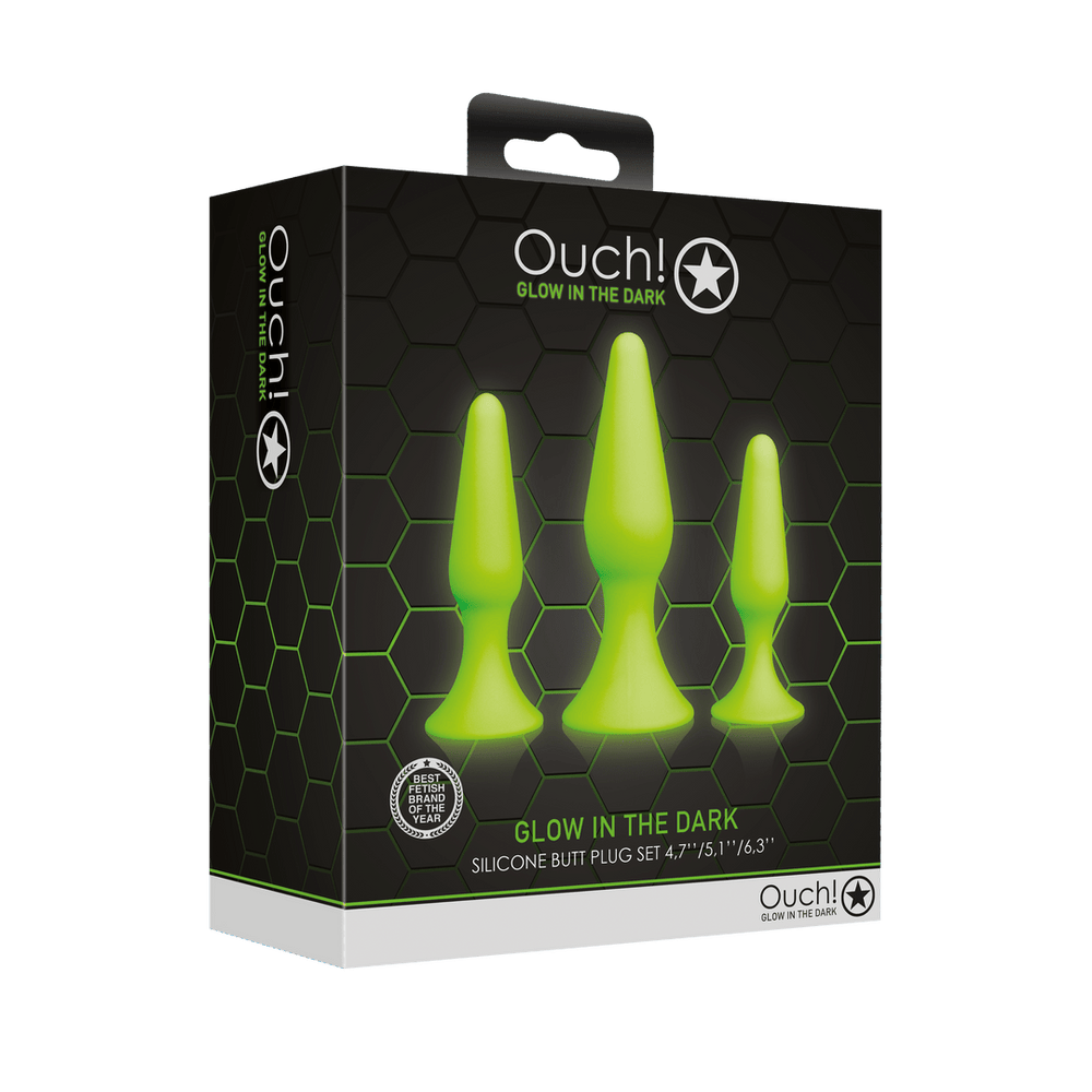 Butt Plug Set - Glow in the Dark - foto 3