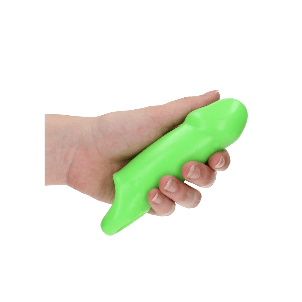 Smooth Thick Stretchy Penis Sheath - Glow in the Dark - foto 2