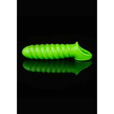 Swirl Stretchable Penis Sheath - Glow in the Dark