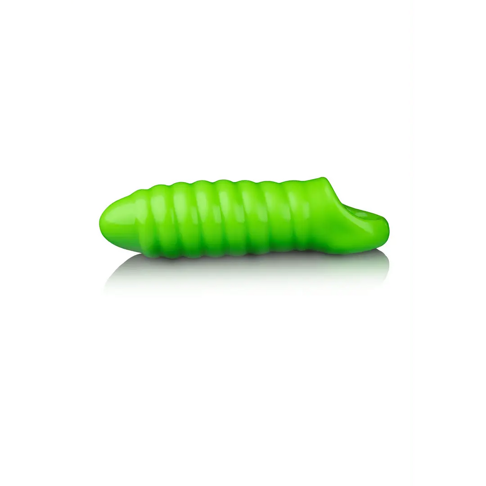 Swirl Thick Stretchy Penis Sheath - Glow in the Dark - foto 5