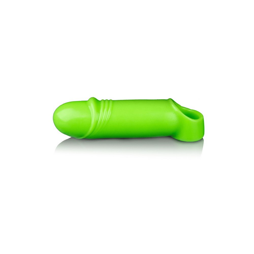 Smooth Thick Stretchy Penis Sheath - Glow in the Dark - foto 11