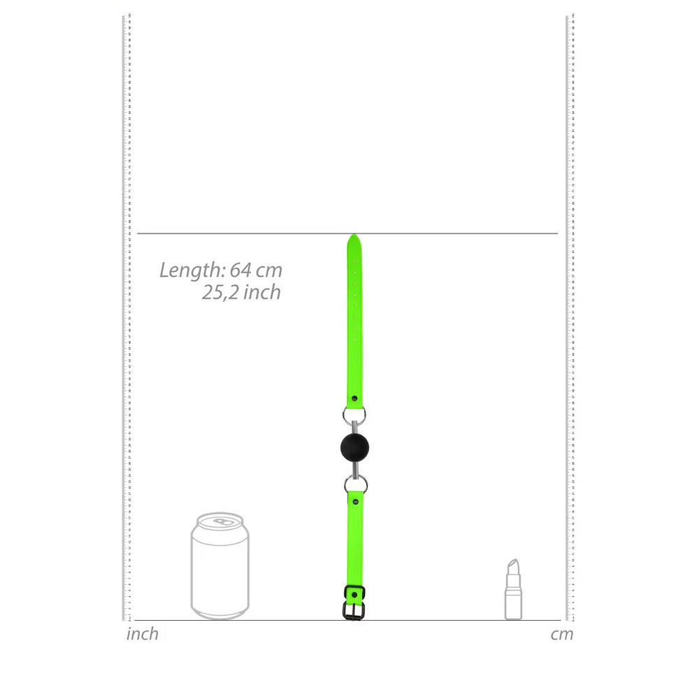Solid Ball Gag - Glow in the Dark - foto 6