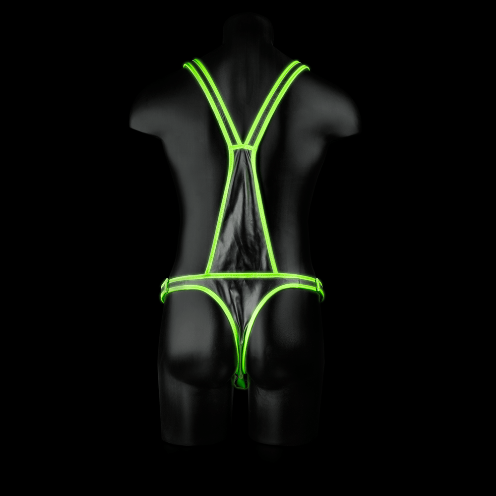 Body-Covering Harnas - Glow in the Dark - S/M - foto 20