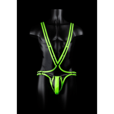 Body-Covering Harness - Glow in the Dark - S/M