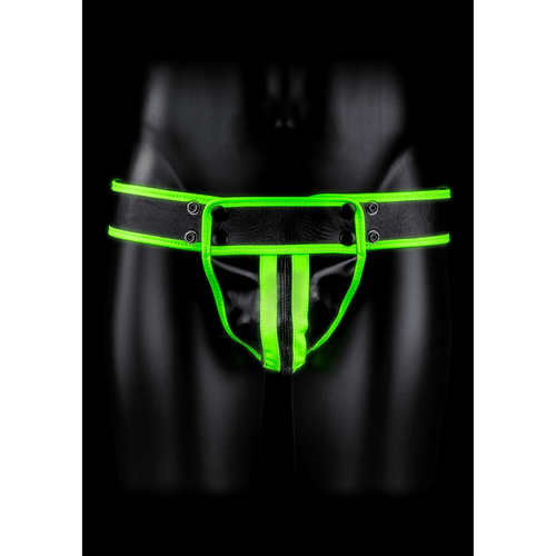 Striped Jockstrap - Glow in the Dark - S/M