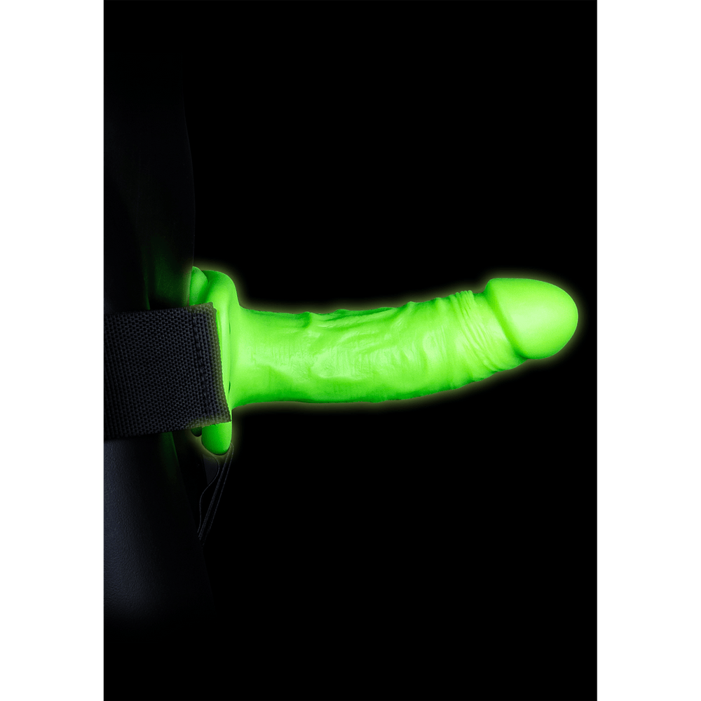 Realistic Strap-On Harness - Glow in the Dark - 7 / 18 cm