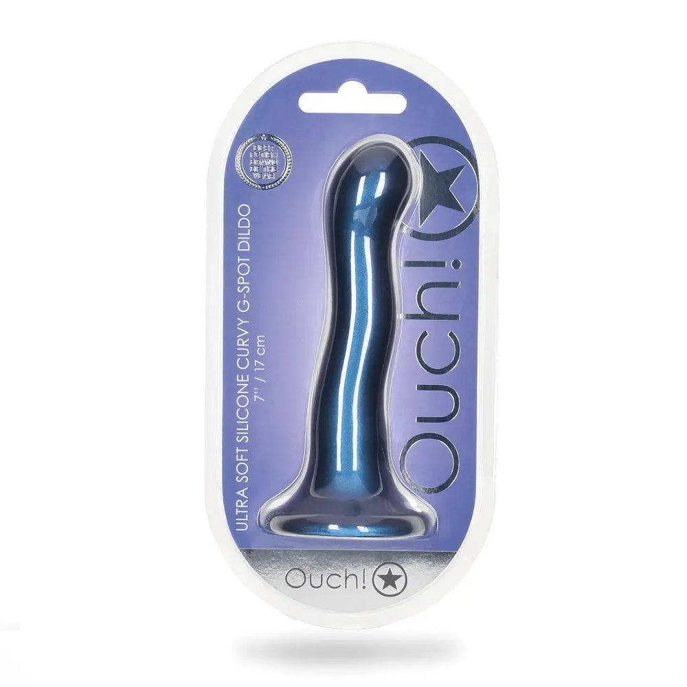Ultra Soft Silicone Curvy G-Spot Dildo - 7'' / 17 cm - foto 10
