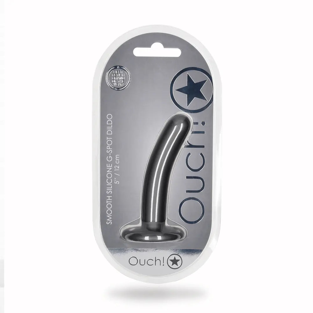 Smooth Silicone G-Spot Dildo - 5'' / 12 cm - foto 5