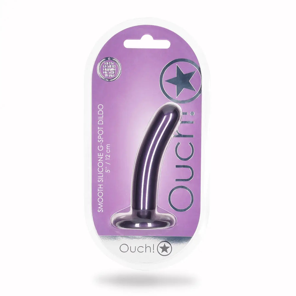 Smooth Silicone G-Spot Dildo - 5'' / 12 cm - foto 15