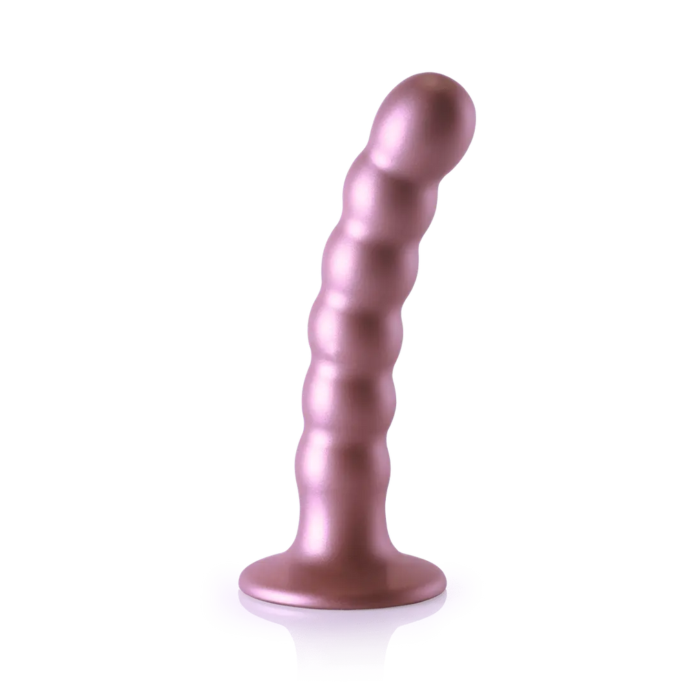 Beaded Silicone G-Spot Dildo - 5'' / 13 cm