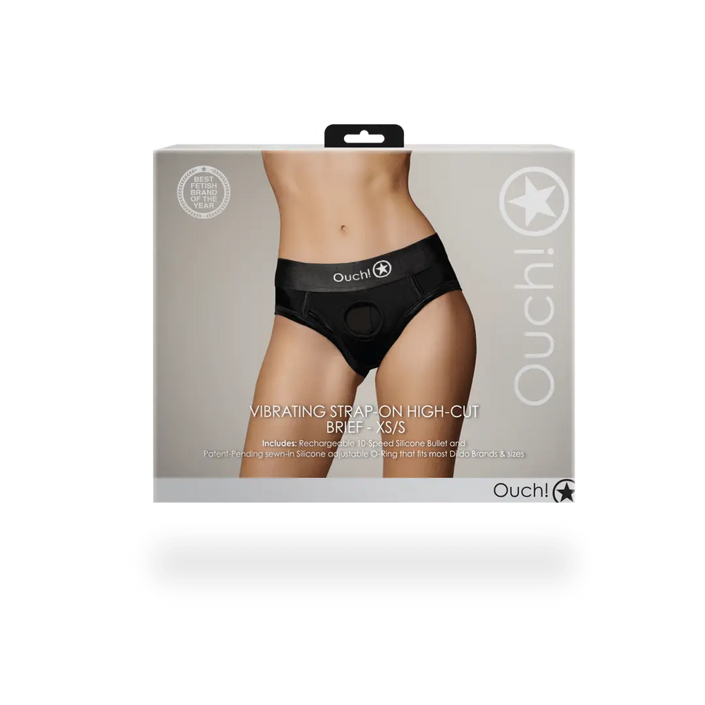 Vibrating Strap-on High-cut Brief - foto 4