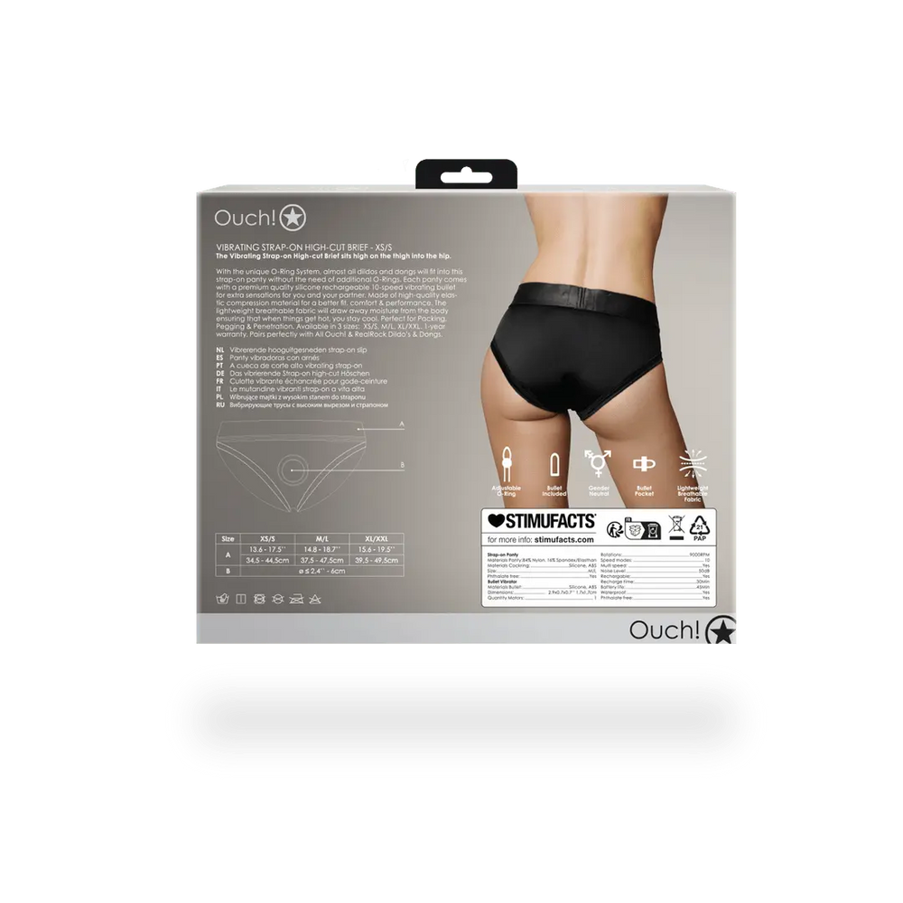 Vibrating Strap-on High-cut Brief - foto 5